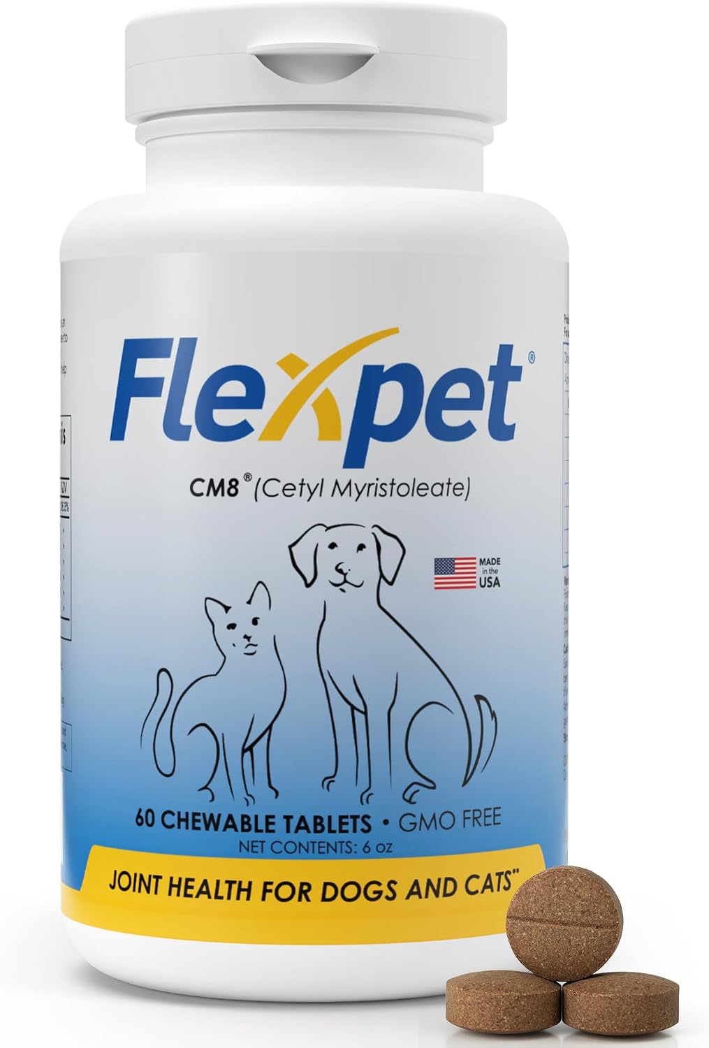 Hip & Joint Supplement for Dogs & Cats with Cetyl Myristoleate, Glucosamine, Collagen, MSM - Advanced Joint Support for Mobility, Senior Pets, Small & Large Breeds - 180 Tablets (Pork Liver Flavour) - görsel 9