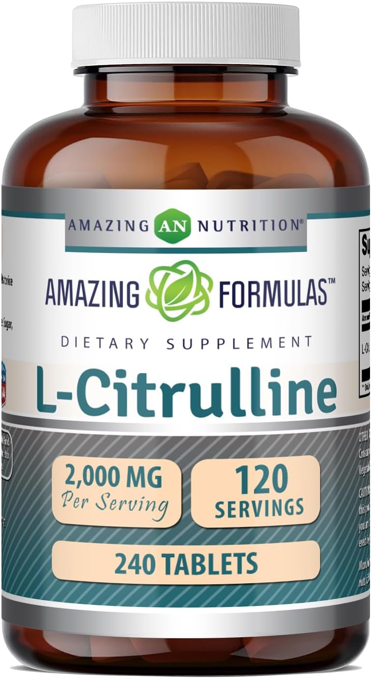 Amazing Formulae L-Citrulline 2000mg Per Serving, 120 Tablets - görsel 6