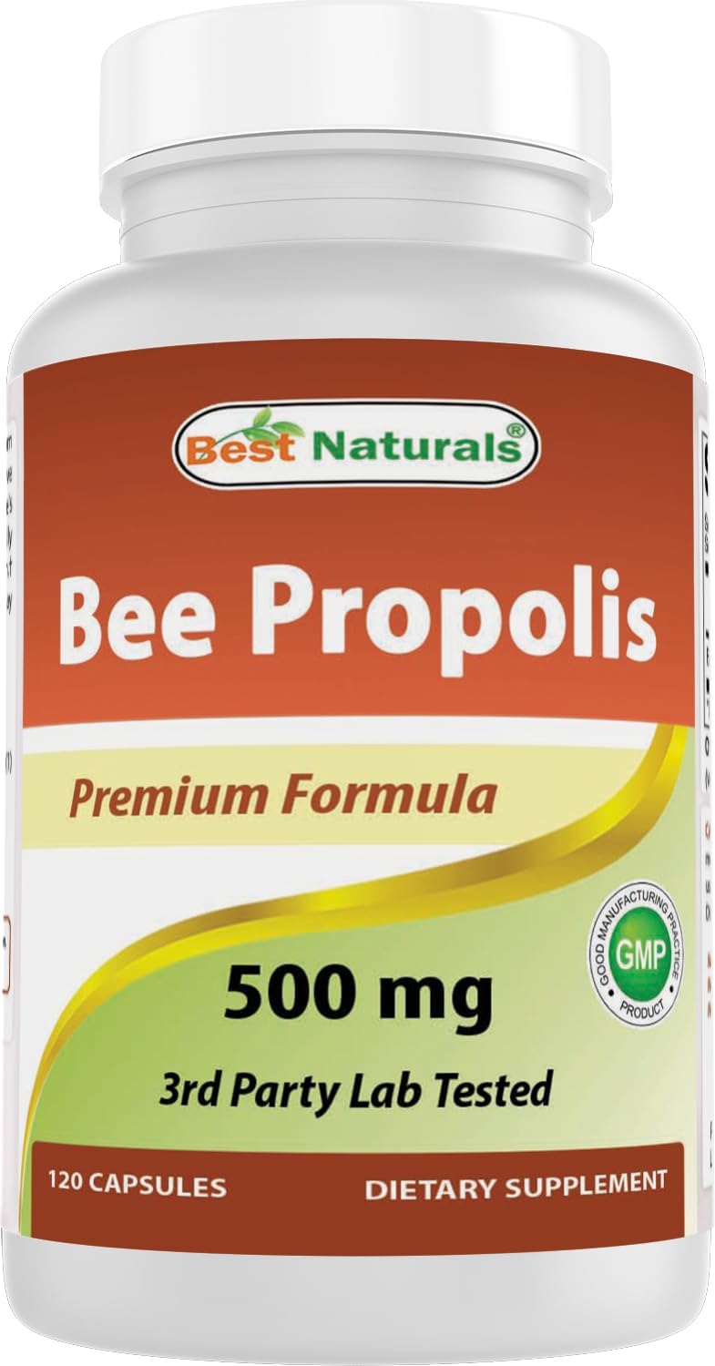 Best Naturals Bee Propolis 500 mg 120 Capsules - görsel 1