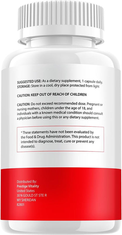 GlucoRevive Capsules – All-Natural Formula to Support Healthy Levels (2-Pack, 120 Capsules)