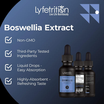 Lyfetrition Boswellia 455 mg Liquid Supplement – 120 ml (220 Servings)