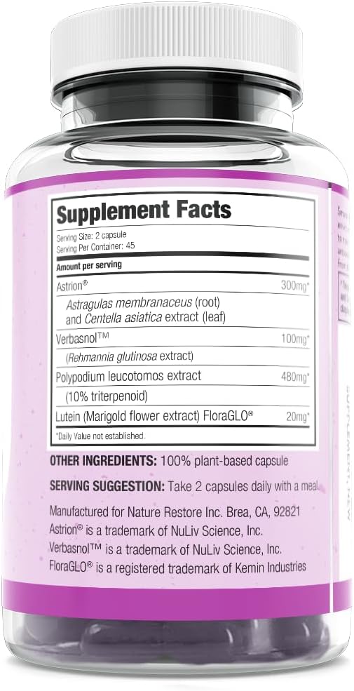 SmarterSkin Polypodium Leucotomos & Verbascoside Skin Defence Supplement - görsel 3