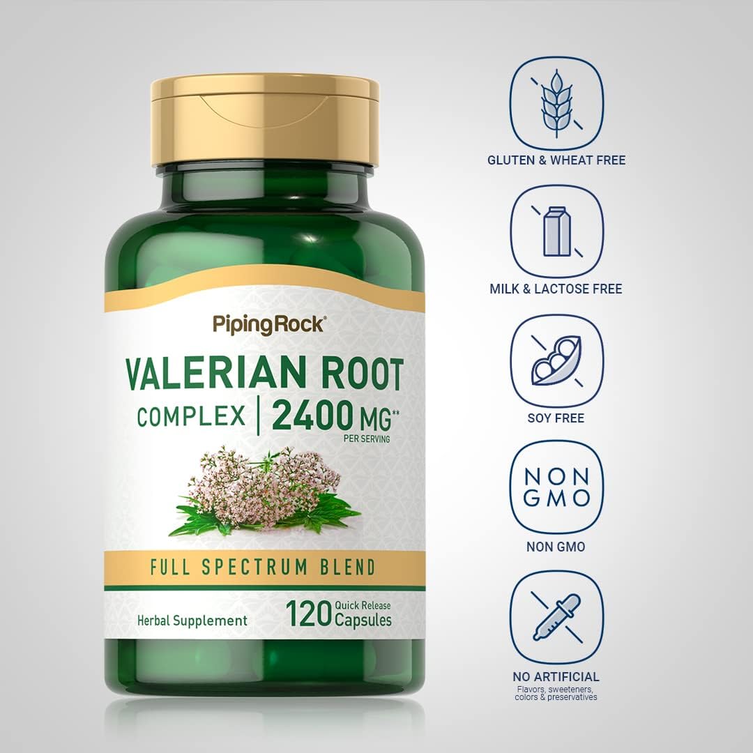 Piping Rock Valerian Root Capsules, 120 Count | Super-Concentrated Extract Supplement - görsel 3