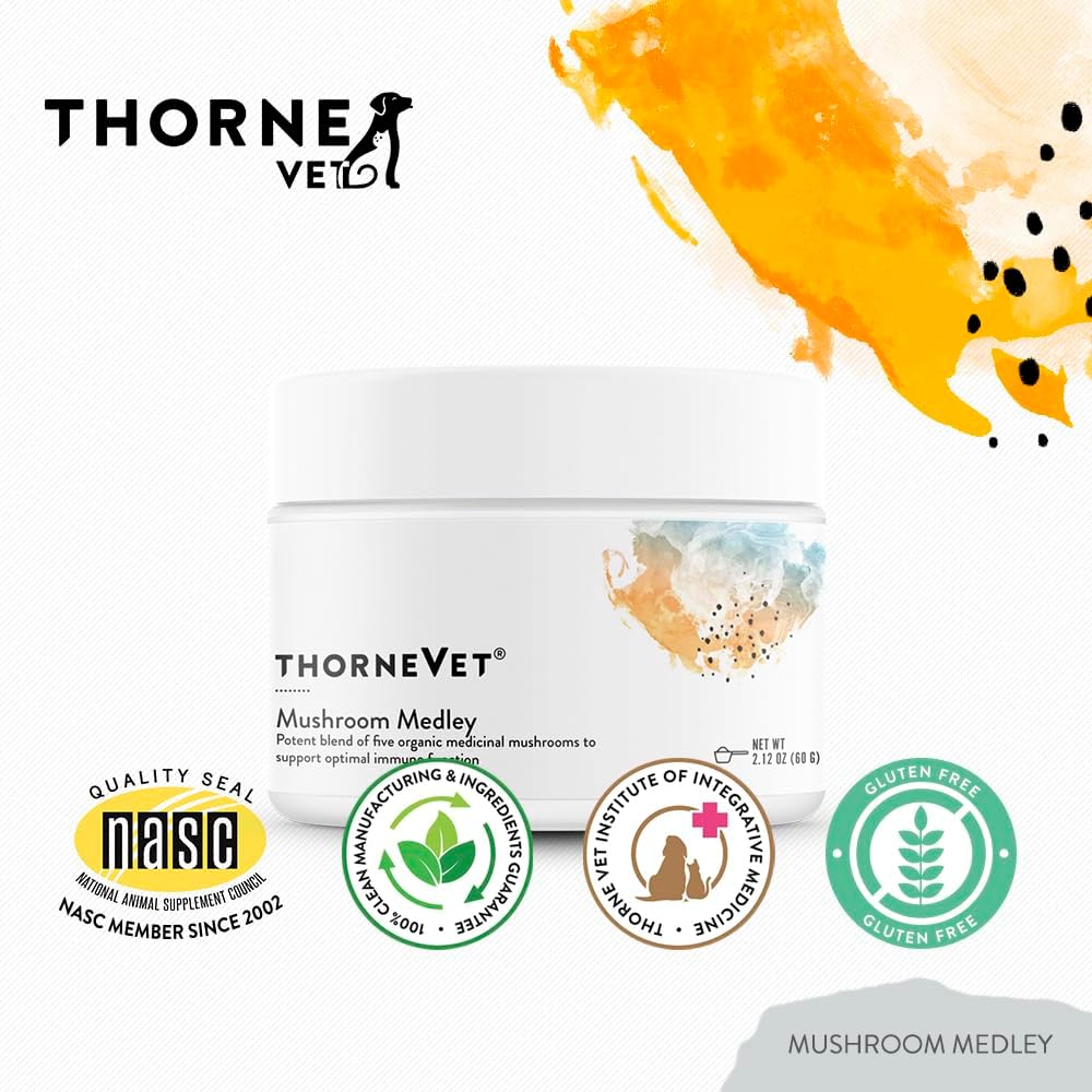 Mushroom Medley for Dogs - Immune Support Plus Antioxidants - with Reishi, Turkey Tail, Cordyceps, Maitake, and Chaga Mushrooms - Support for Dogs with Compromised Immunity - 120 Scoops - görsel 7