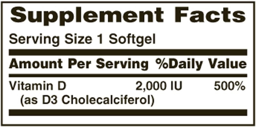 Nature's Bounty Vitamin D3 2000 IU Softgels, 150 Capsules - görsel 2