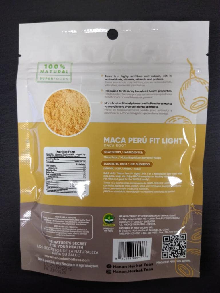 Maca Peru FitLight Superfood Root Powder - Tri-Colour, 100g - görsel 3