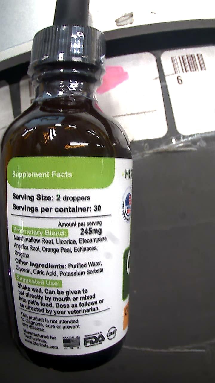 Kennel Cough Treatment for Dogs & Cats - Collapsed Trachea & Cat Asthma Support - Dog Cough Suppressant - Liquid Throat Soother - Dry, Wet & Barky Pet Cough Relief for All Breeds - Made in the USA - 2 Oz (approx. 59 ml) - görsel 10