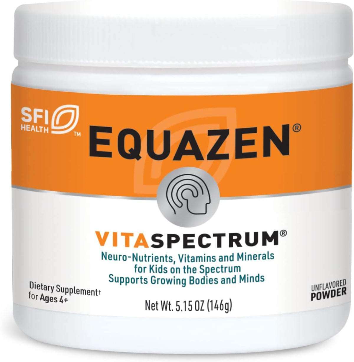 EQUAZEN VitaSpectrum Powder - Multivitamin and Mineral Powder for Children - with Choline, Folate, B12, B6, Vitamin E and Vitamin D (146 g) - görsel 1