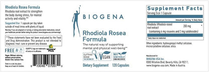 BIOGENA Rhodiola Rosea Formula - Natural Supporter for Body and Mind
