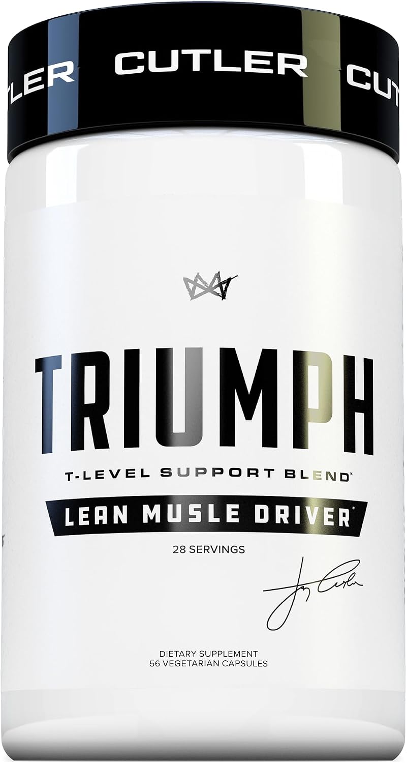 TRIUMPH Testosterone Booster for Men – DIM, Ashwagandha, Boron – 56 Veggie Capsules - görsel 1