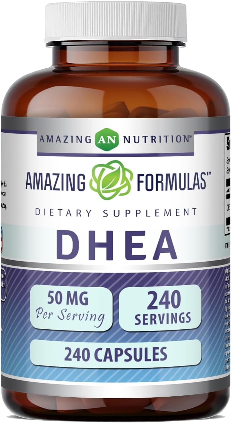 Amazing Formulae DHEA 50 mg Supplement, 240 Capsules - görsel 1
