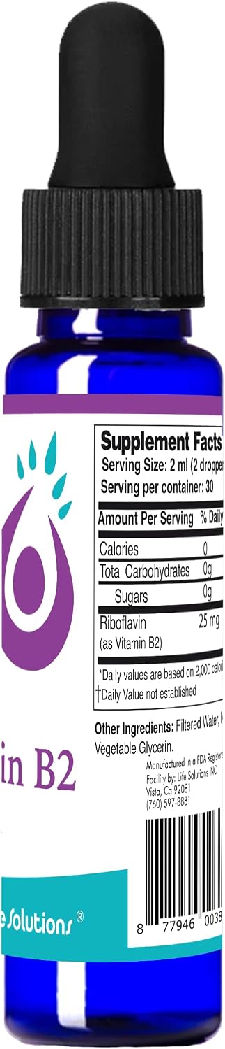 Life Solutions Vitamin B2 Food Supplement – Enhanced Absorption - görsel 2