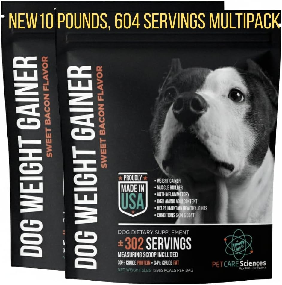 Dog Weight Gainer 90 Servings - Weight Gain Supplements for Dogs - Canine and Dog Muscle Builder - Made in The USA - görsel 10