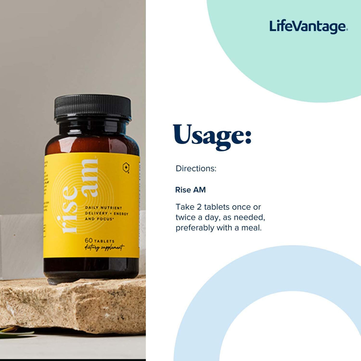 LifeVantage Rise AM - Advanced – Enhanced Mental Focus: Supports normal cognitive function, helping you stay on – Image 6