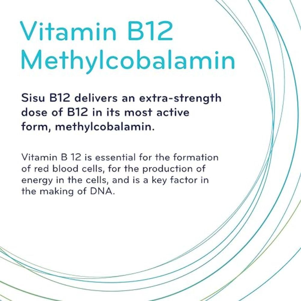 Sisu B12 5000 mcg Methylcobalamin Tablets, 60 Count - görsel 5