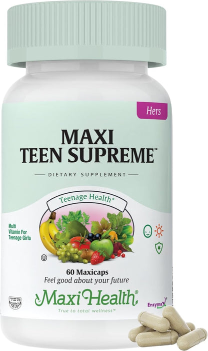 Maxi Health Teen Supreme Multivitamin for Girls 12-17 - 60 Tablets
