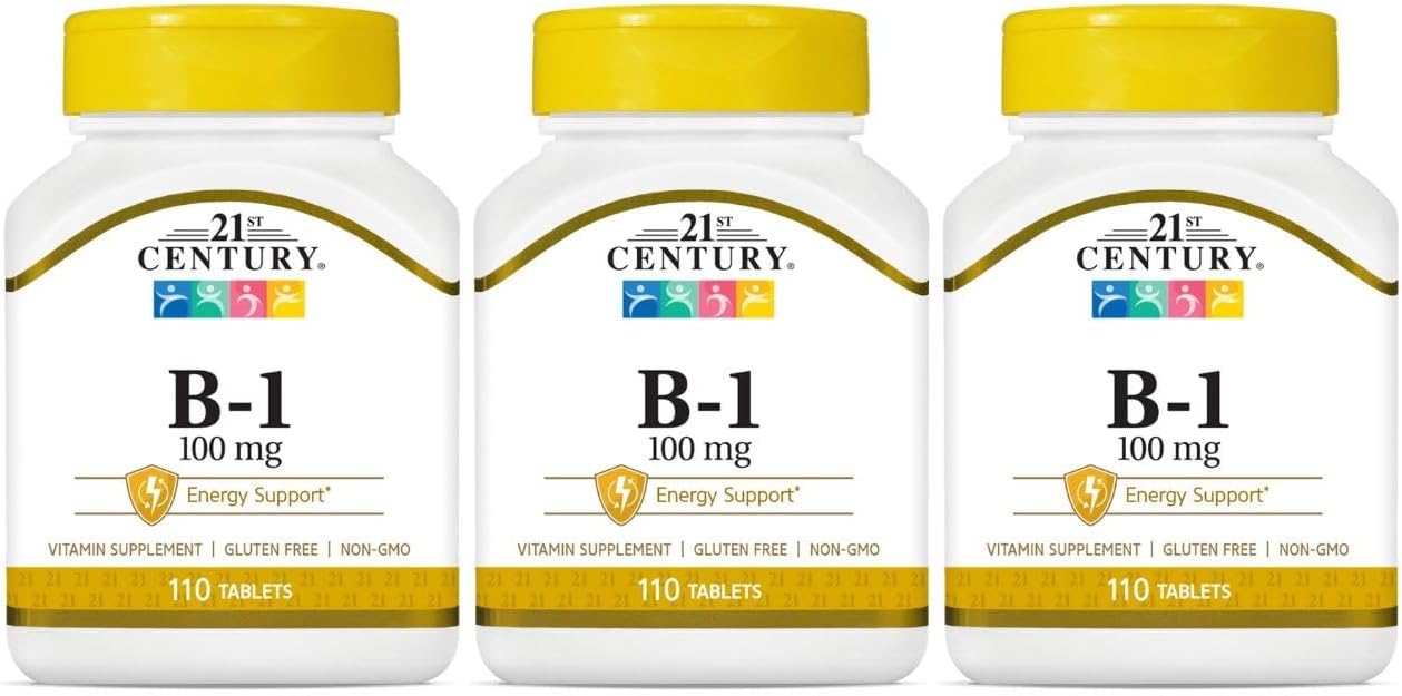 21st Century Vitamin B1 100mg Tablets (3-Pack) - görsel 1