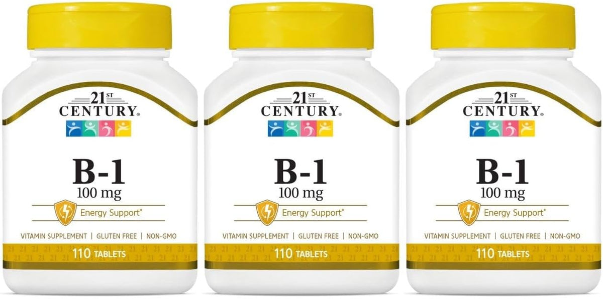 21st Century Vitamin B1 100mg Tablets (3-Pack) - görsel 1