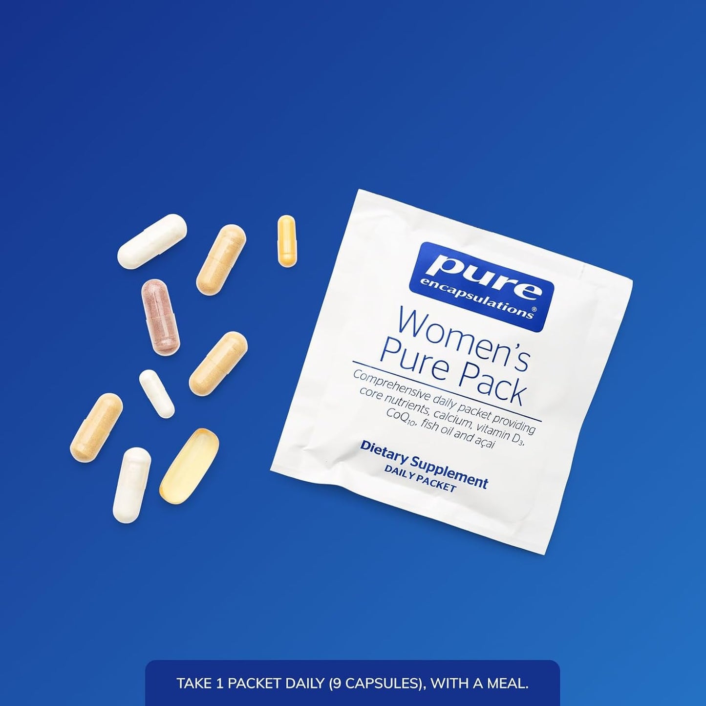 Pure Encapsulations Women's Pure Pack – For Women Over 40 – Once-Daily Nutritional Support with Calcium, DHA, EPA and CoQ10 – 30 Packets - görsel 4