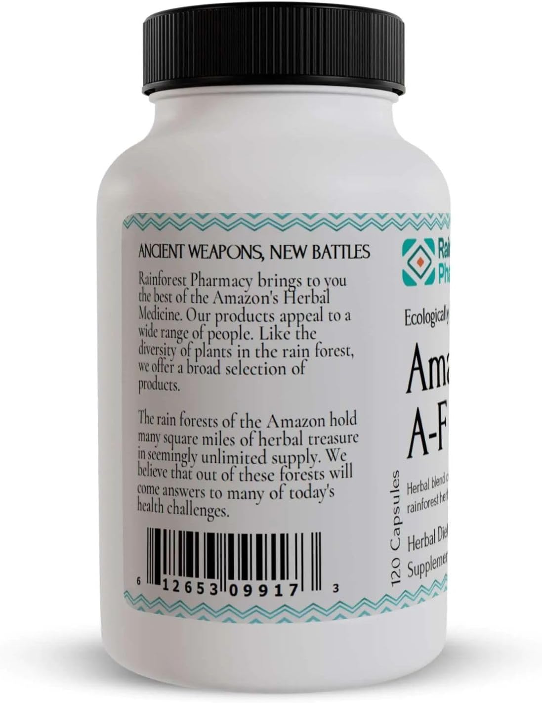 Rainforest Pharmacy Amazon A-F Herbal Supplement - 120 Vegetable Capsules - görsel 3