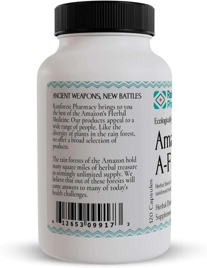 Rainforest Pharmacy Amazon A-F Herbal Supplement - 120 Vegetable Capsules