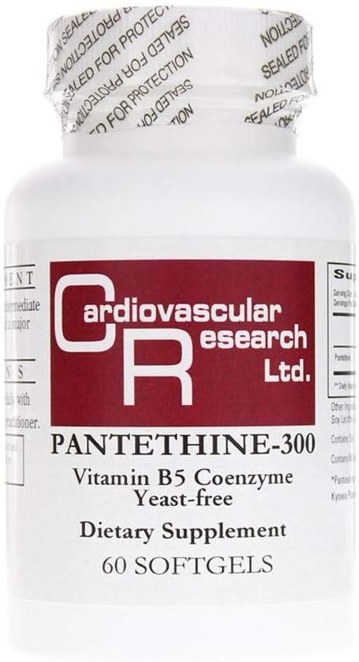 Cardiovascular Research Pantethine-300 Vitamin B5, 60 Softgels - görsel 1