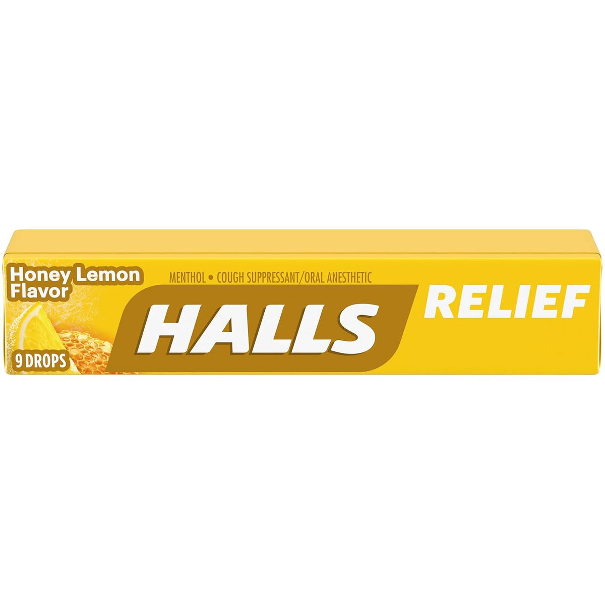 Halls Mentho-Lyptus Menthol Cough Lozenges, Honey-Lemon, 180 Lozenges - görsel 1