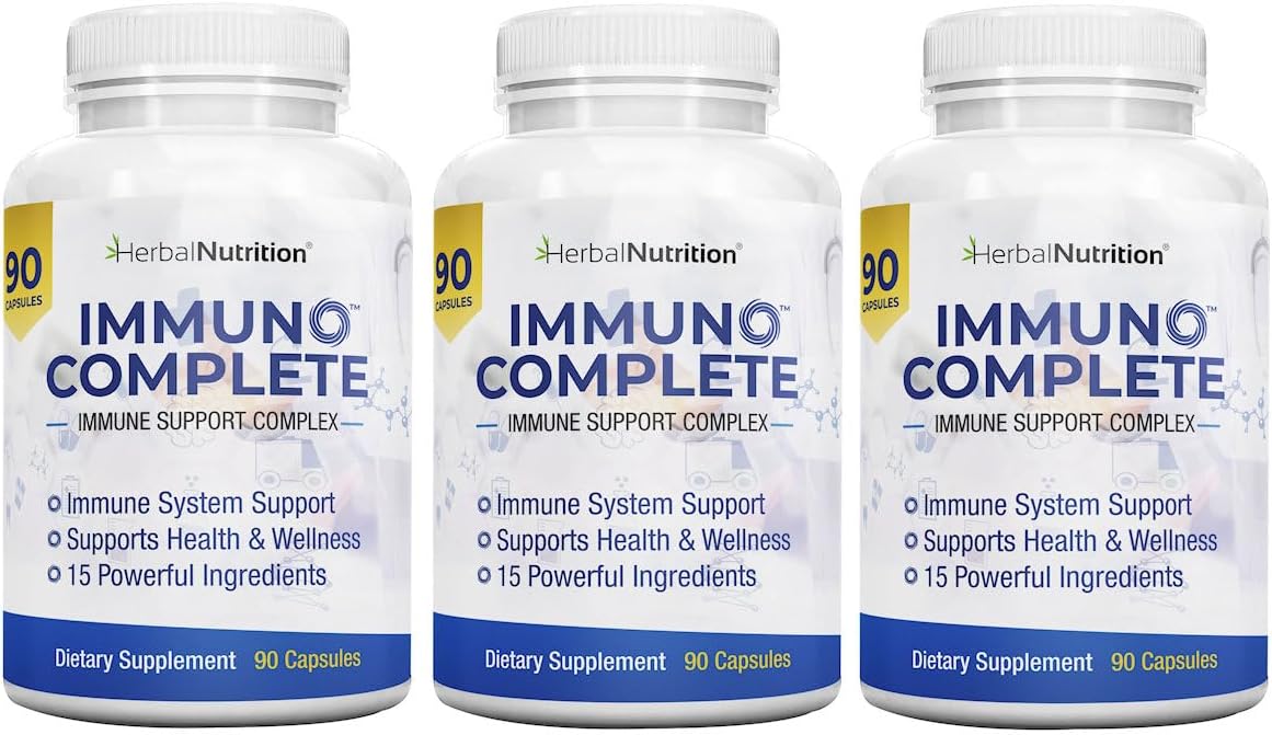 Immune Support Supplement with Vitamin C, D, Zinc and Elderberry - 270 Capsules - görsel 1