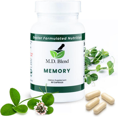 Brain Support for Memory and Focus - Brain Food Supplement for Memory & Neural Function - Premium L-Tyrosine, Phosphatidylserine, Bacopa Monnieri Focus Food Supplement, 30 Capsules (Pack of 1)