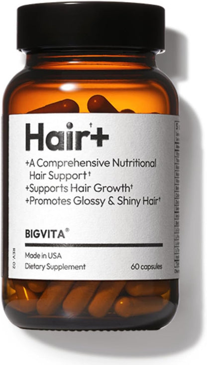 BIGVITA Hair Growth Supplement with AnaGain Nu, Biotin and Black Sesame Extract
