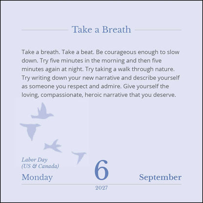 Maria Shriver's The Sunday Paper: Daily Meditations for a Meaningful Life 2027 Desk Calendar