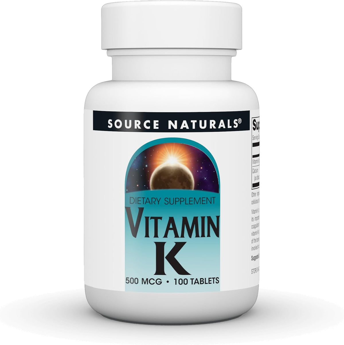 Source Naturals Vitamin K - 500 mcg - 100 Tablets - görsel 1