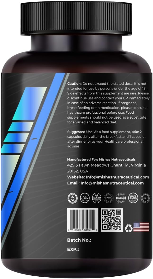 Mishas Nutraceuticals Sea Moss Blend with Black Seed Oil, Ashwagandha, Turmeric, Bladderwrack, Burdock Root, Vitamin C & D3, Elderberry, Manuka, Dandelion, Yellow Dock, Iodine, Chlorophyll & ACV - görsel 4