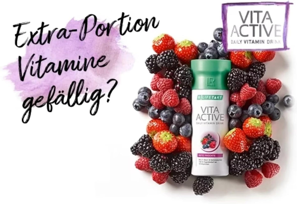Lifetakt Vita Active Liquid Multivitamin - Red Fruit, 150 ml - görsel 2