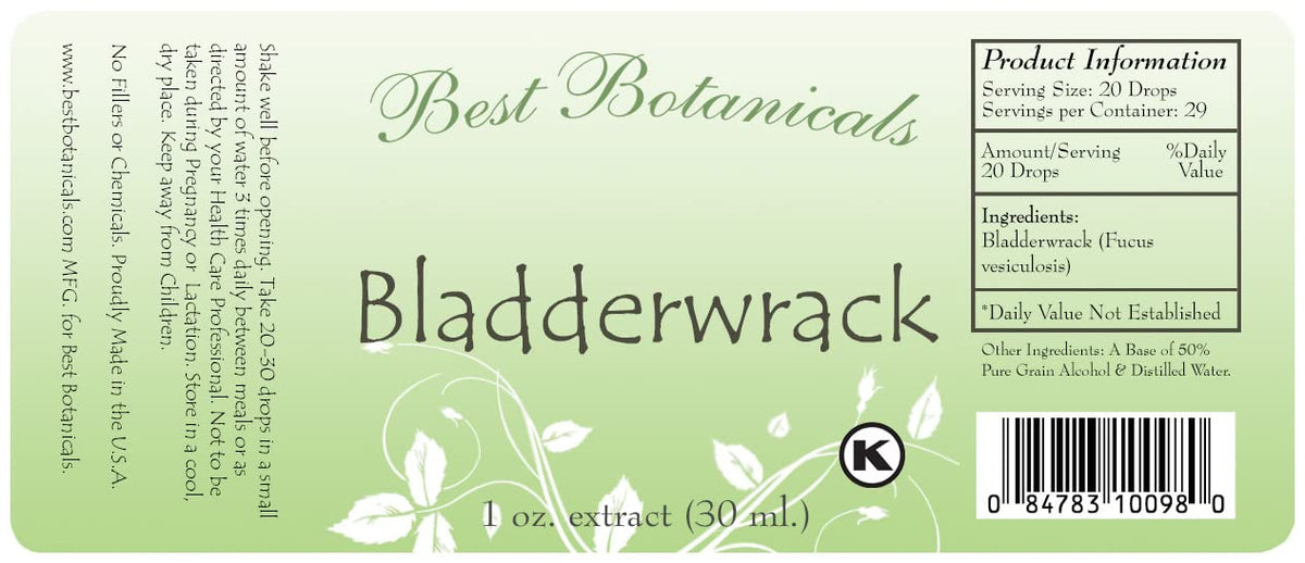 Best Botanicals Bladderwrack Extract 30 ml - görsel 2