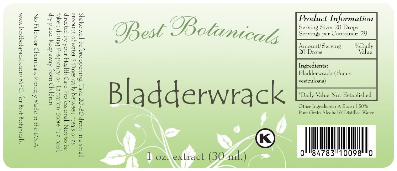 Best Botanicals Bladderwrack Extract 30 ml - görsel 2