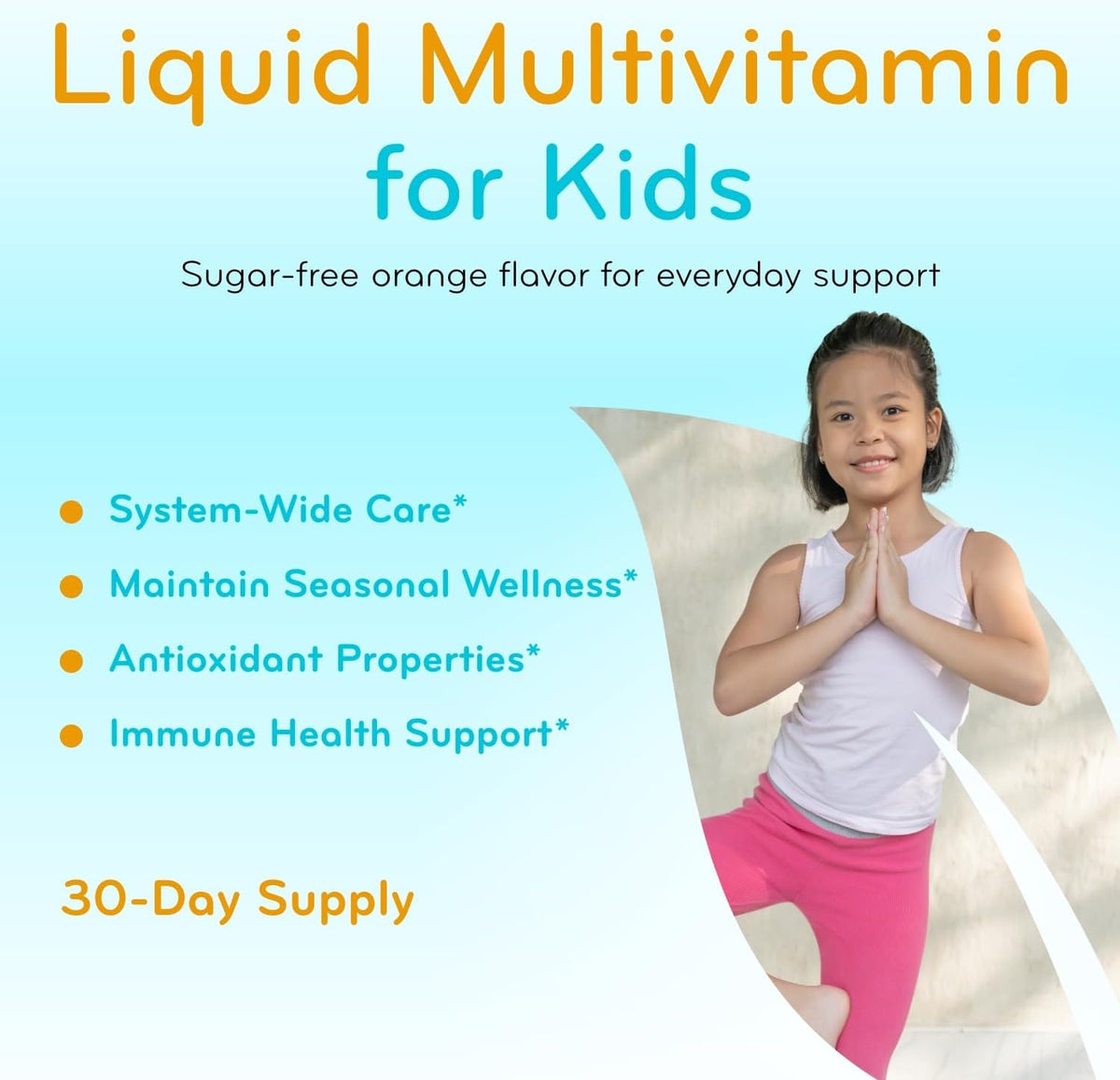 Clear Formulae Sugar Free Liquid Multivitamin for Children – Orange Flavour - görsel 5