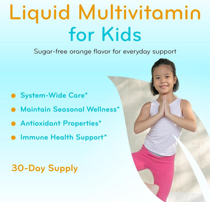 Clear Formulae Sugar Free Liquid Multivitamin for Children – Orange Flavour