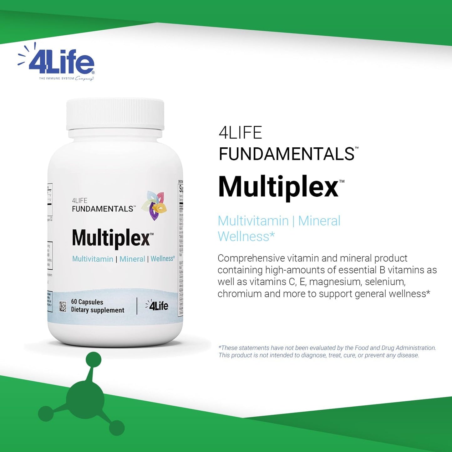 4Life Multiplex Multivitamin and Mineral Food Supplement, 60 Capsules - görsel 3