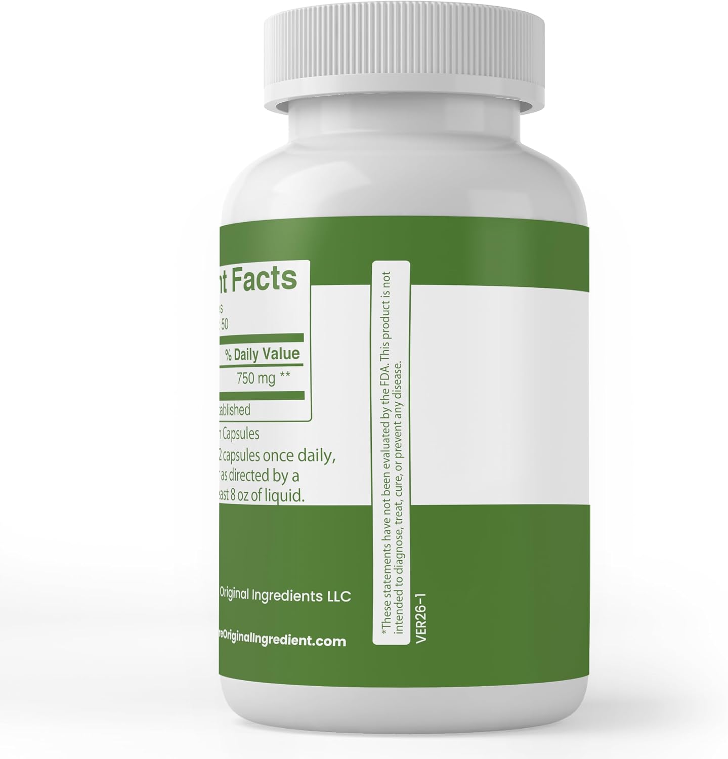 Pure Original Ingredients Bamboo Extract, (100 Capsules) - görsel 3