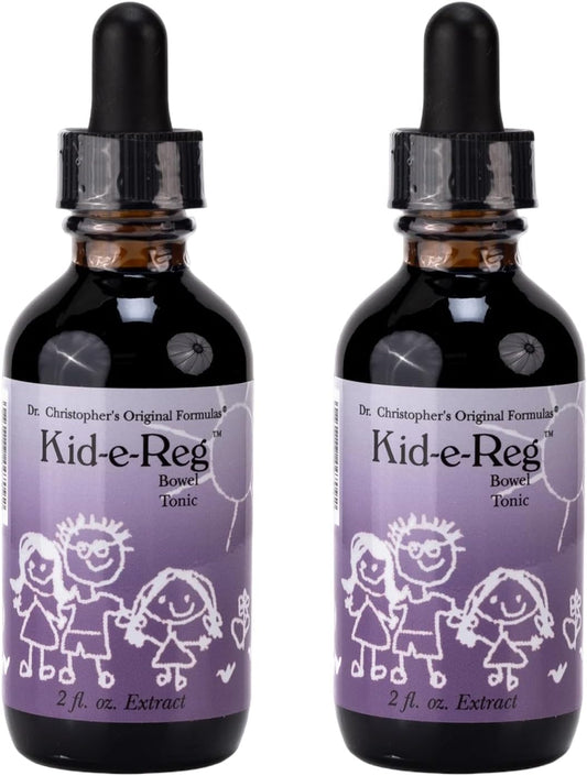 Christopher's Original Formulae Kid-e-Reg Bowel Tonic – Herbal Formula for Children – 60 ml (Pack of 2)