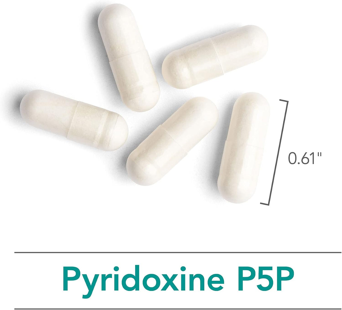 Pyridoxine P5P - Vitamin B6 (Pyridoxal Phosphate) 60 Capsules - görsel 5