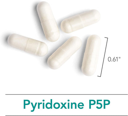 Pyridoxine P5P - Vitamin B6 (Pyridoxal Phosphate) 60 Capsules