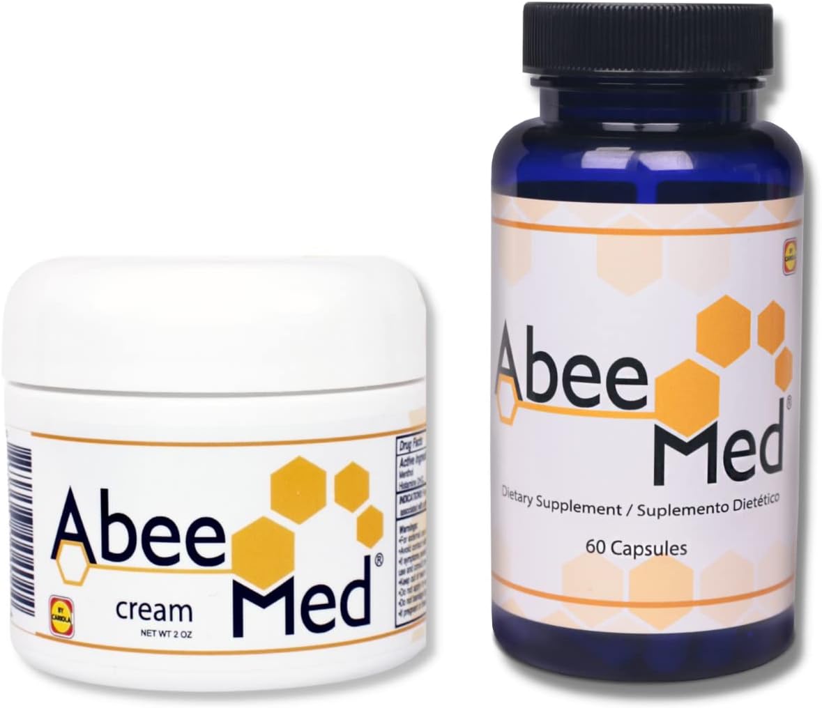 ABEE MED Bee Venom Supplement – 60 Capsules + 60 ml Cream – Apitoxin for Pain Support and Mobility - görsel 1