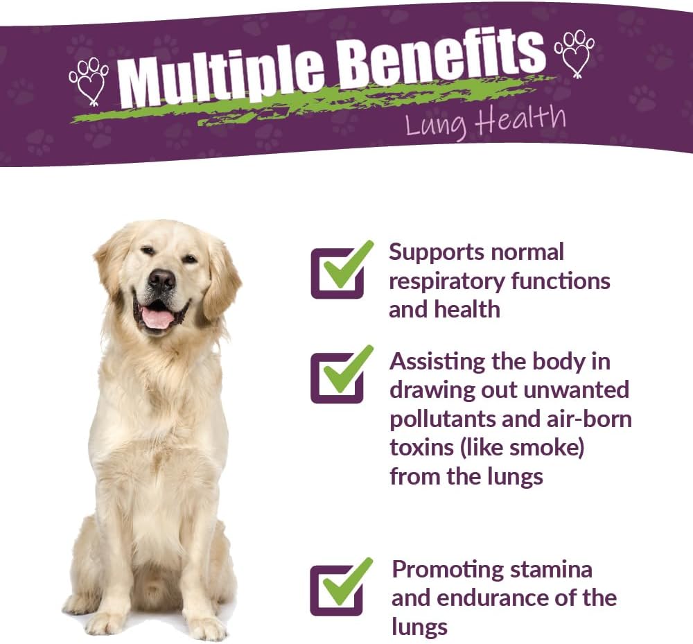 Amber NaturalZ Numo Care Respiratory Support for Dogs - Herbal Lung Formula (118 ml) - görsel 2