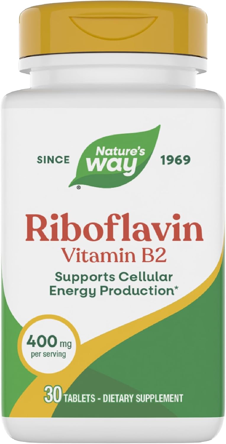 Nature's Way Enzymatic Therapy Riboflavin Vitamin B2, 400 mg - görsel 1