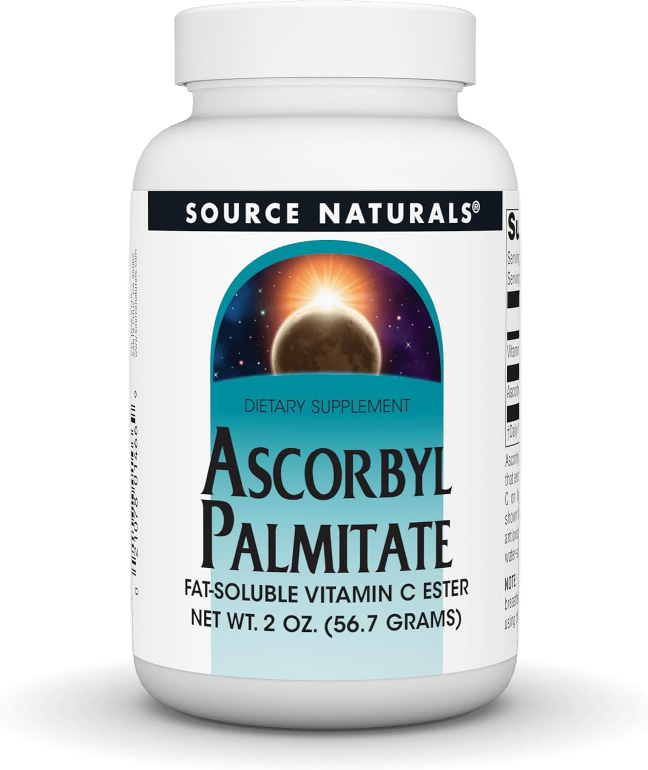 Source Naturals Ascorbyl Palmitate - Fat-Soluble Vitamin C Ester Powder, 56 g - görsel 1