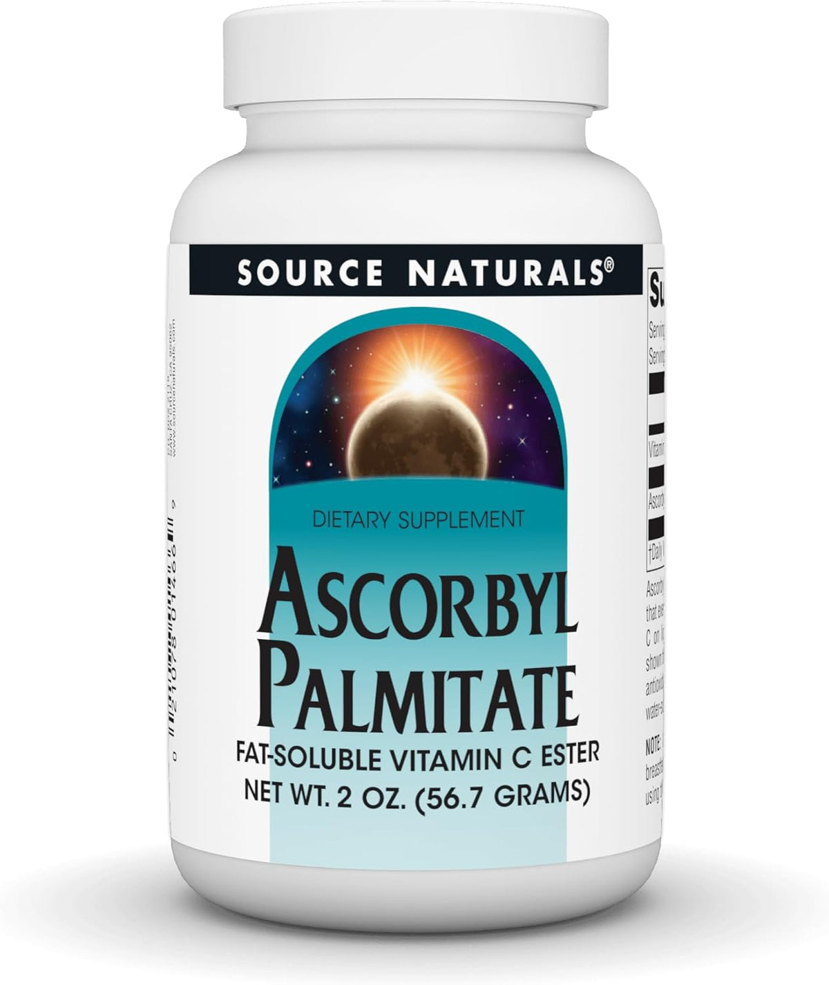 Source Naturals Ascorbyl Palmitate - Fat-Soluble Vitamin C Ester Powder, 56 g - görsel 1