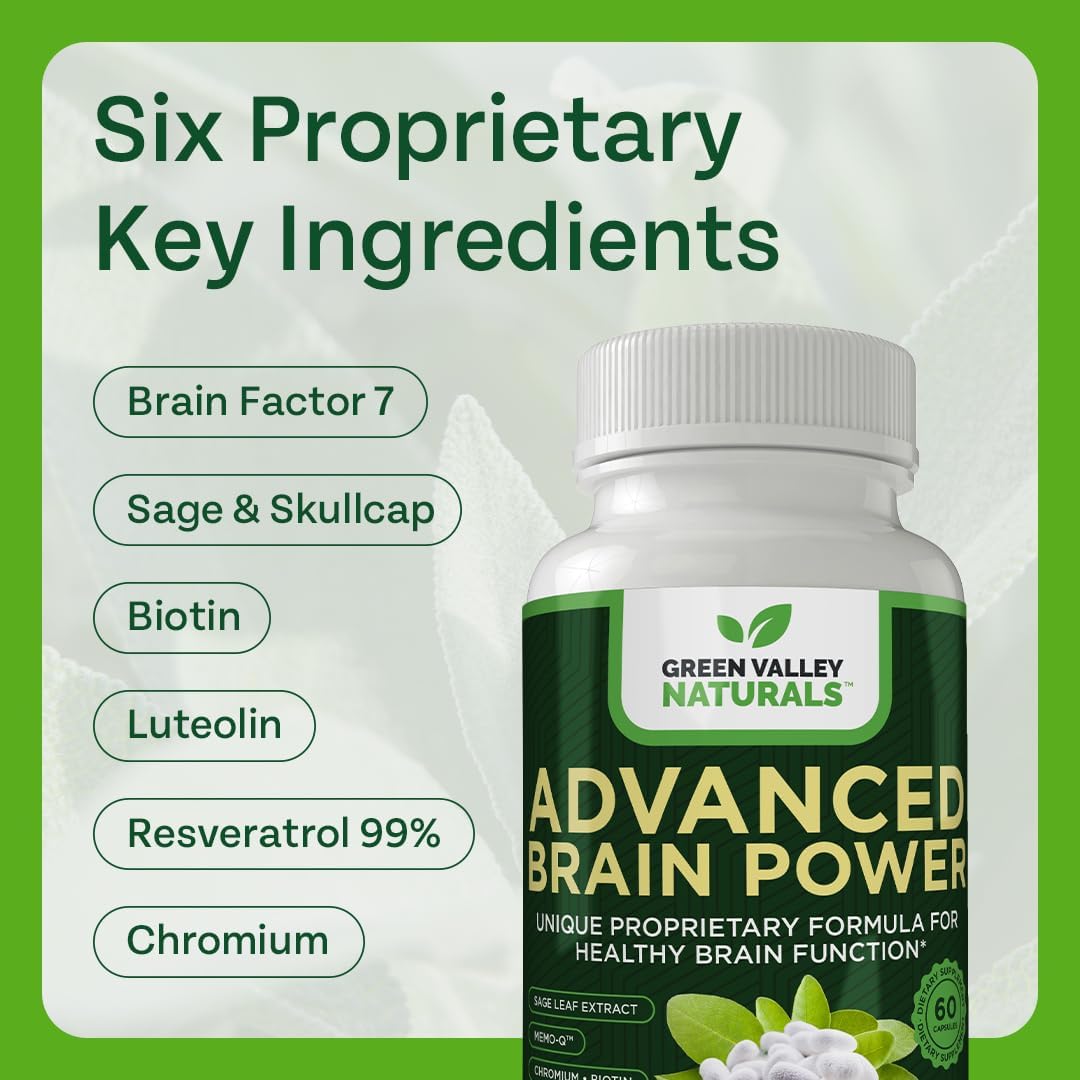 Advanced Brain Power - Supports Focus, Concentration and Mental Clarity - görsel 5