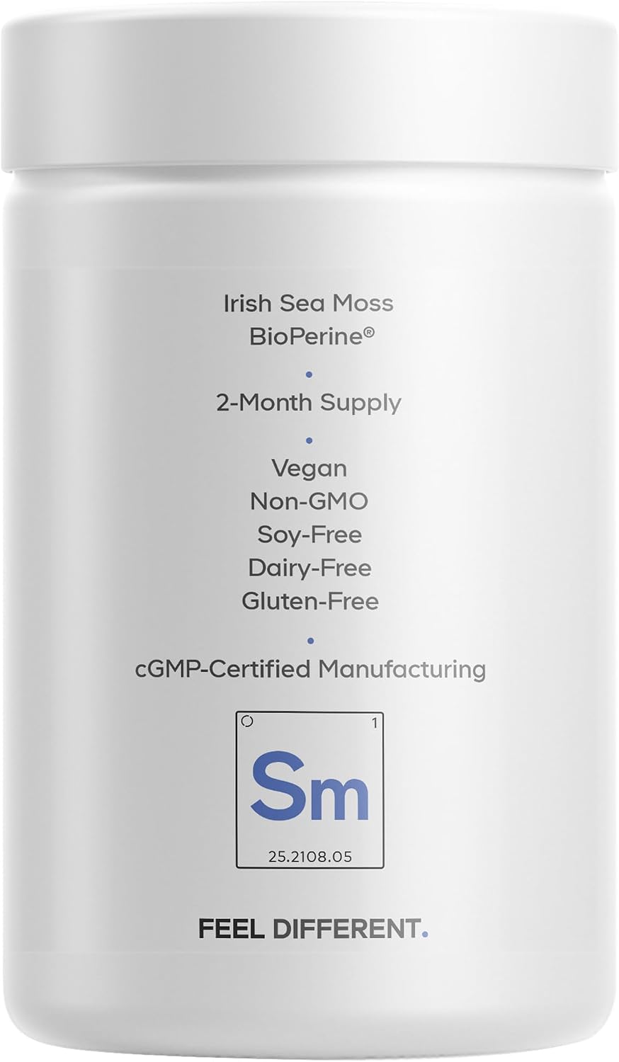 Codeage Raw Wildcrafted Irish Sea Moss Supplement with Spirulina, Bladderwrack, Burdock Root & Black Pepper - 120 Capsules - görsel 9